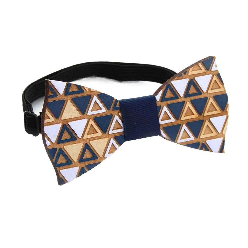 Elegant Wooden Bow Ties For Men Shirts Accessories Women's Fashion Wood Ties Korean Style Bowties Man Neck Tie Gifts Boys Bowtie