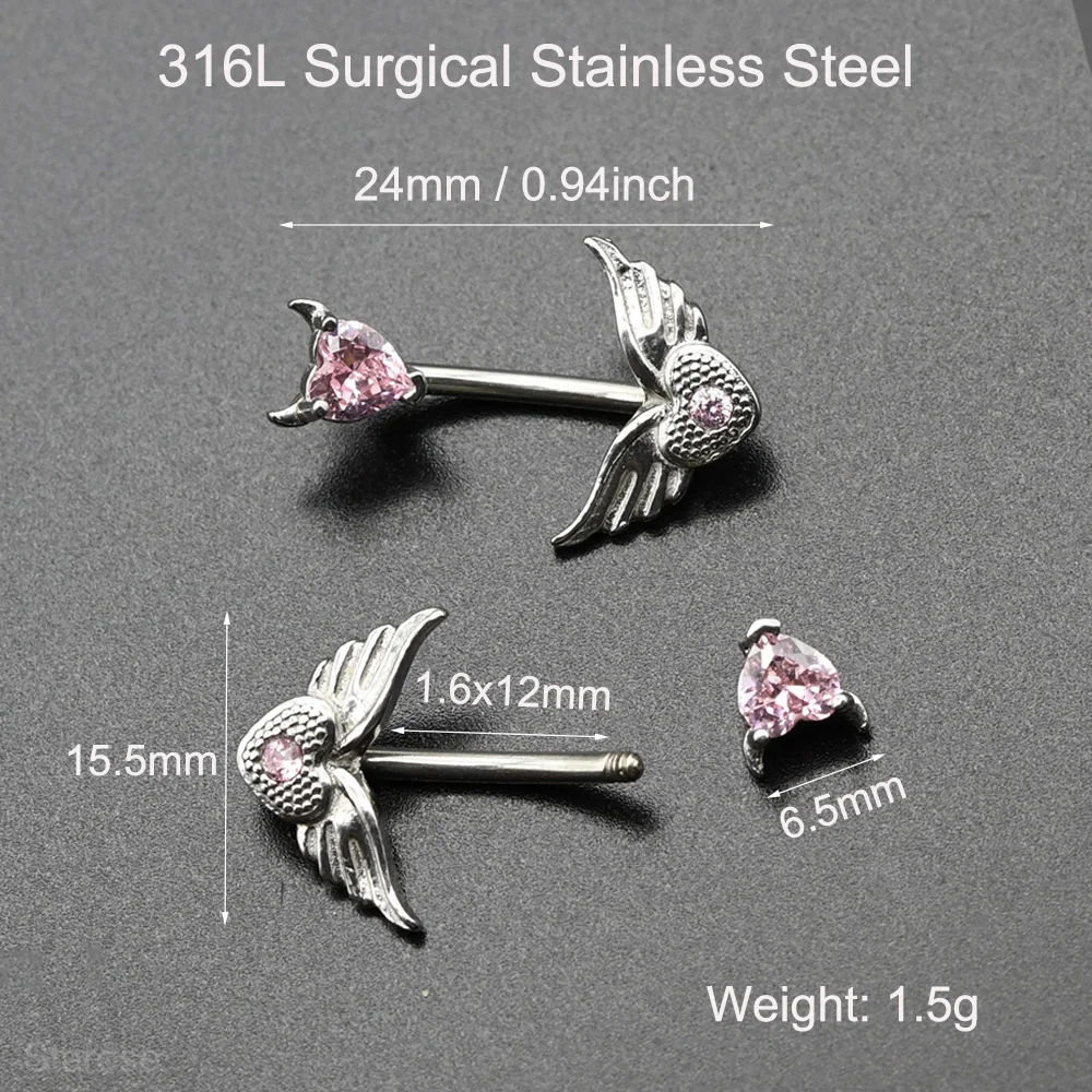 Crdifu 3pcs Anneau De Nombril En Acier Inoxydable Ensemble 14 Gauge 6/8/10mm Barres De Nombril Barbelés Piercing Bijoux, Acier Inoxydable