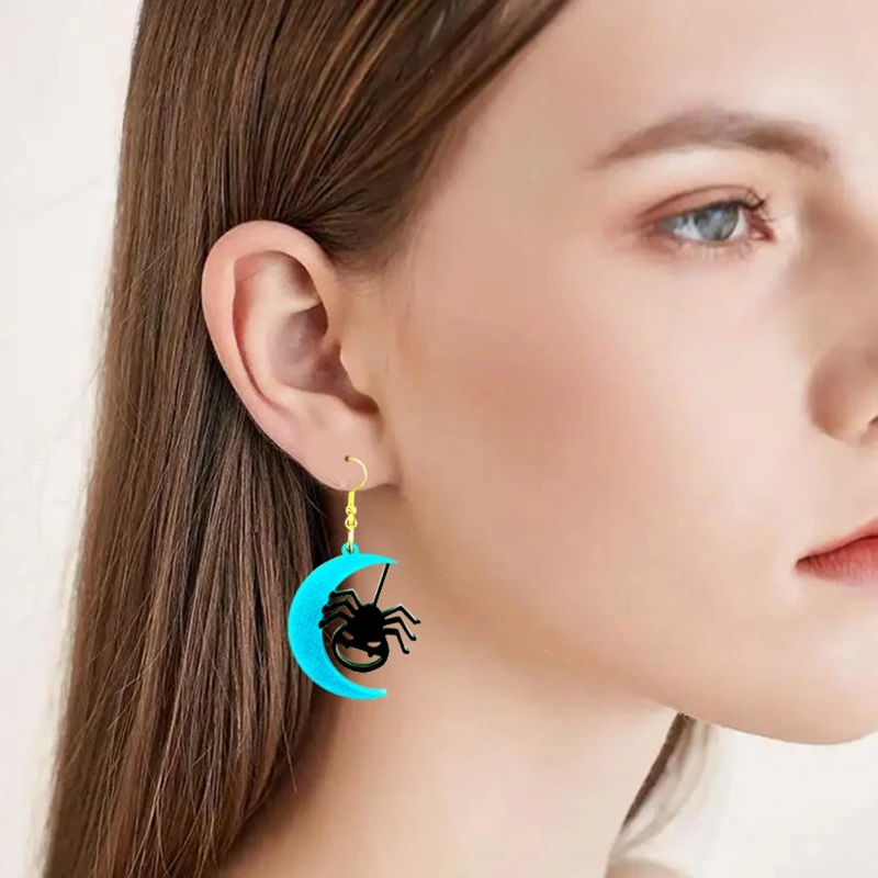 

Серьги кулон силиконовые формы Ведьма Луна для украшения дома ювелирный инструмент F0S4