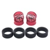 4pcs Metal Drift Wheel & Soft Tire Skin Set for Wltoys 284131 K989 K969 1/28 RC Car Upgrade Parts 2