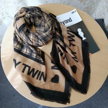  Foreign trade Italian original single autumn and winter models liujo fashion light luxury all-match scarf shawl dual-use 