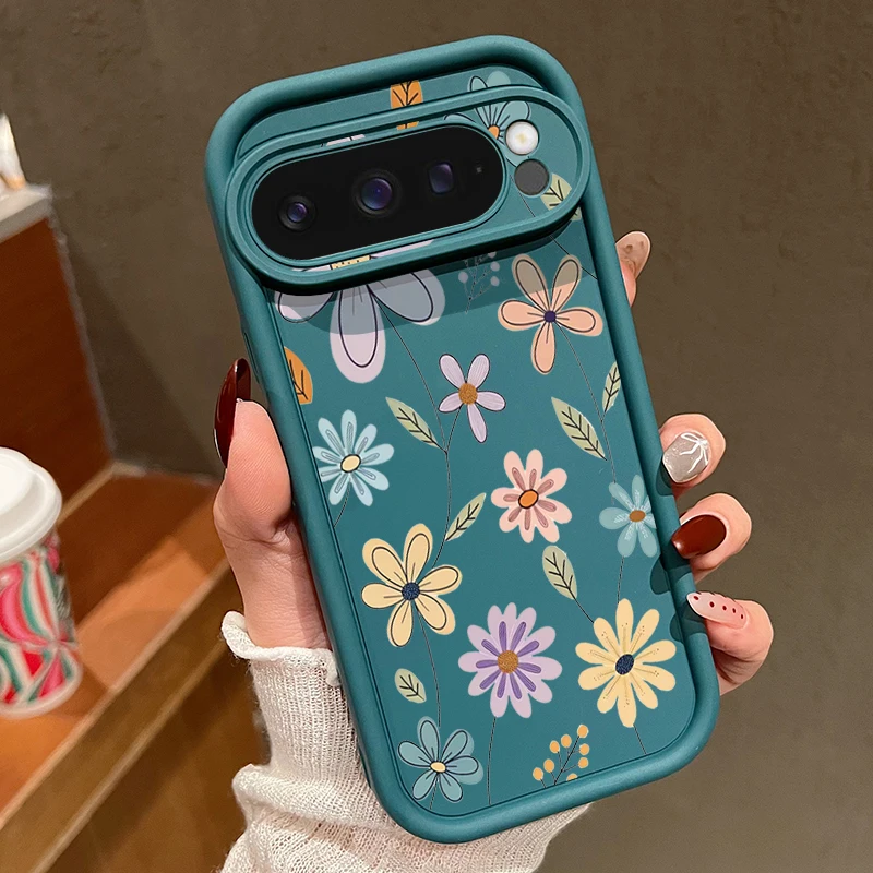 Cartoon Flower Candy Color TPU Soft Silicone Phone Case Cover