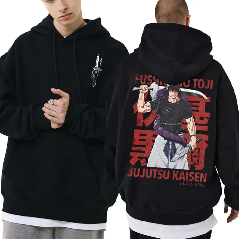 

Japanese Anime Jujutsu Kaisen Fushiguro Toji Graphic Hoodie Men Women Fashion Cartoon Sweatshirt Man's Casual Oversized Pullover