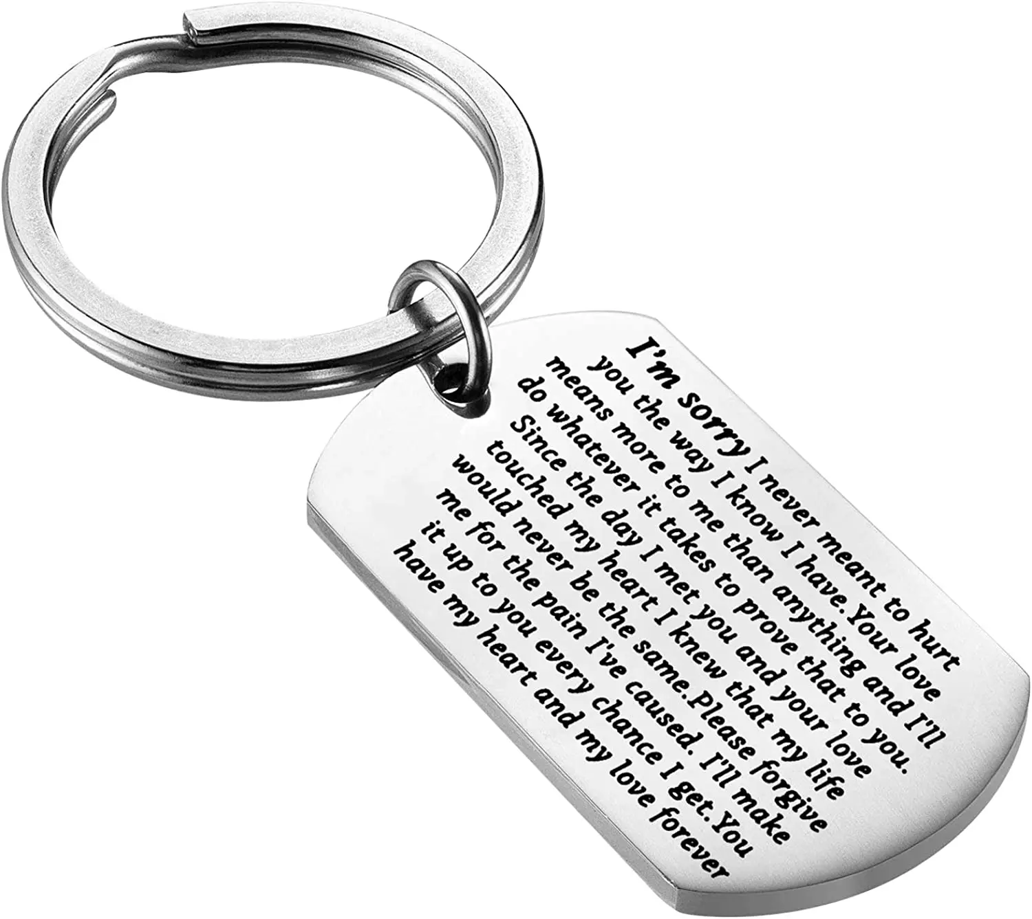 Entschuldigung Keychain Geschenk Sorry Geschenk für Apologizing ICH bin Sorry Keychain Vergib Mir Geschenke zu Sagen Sie sind Leider