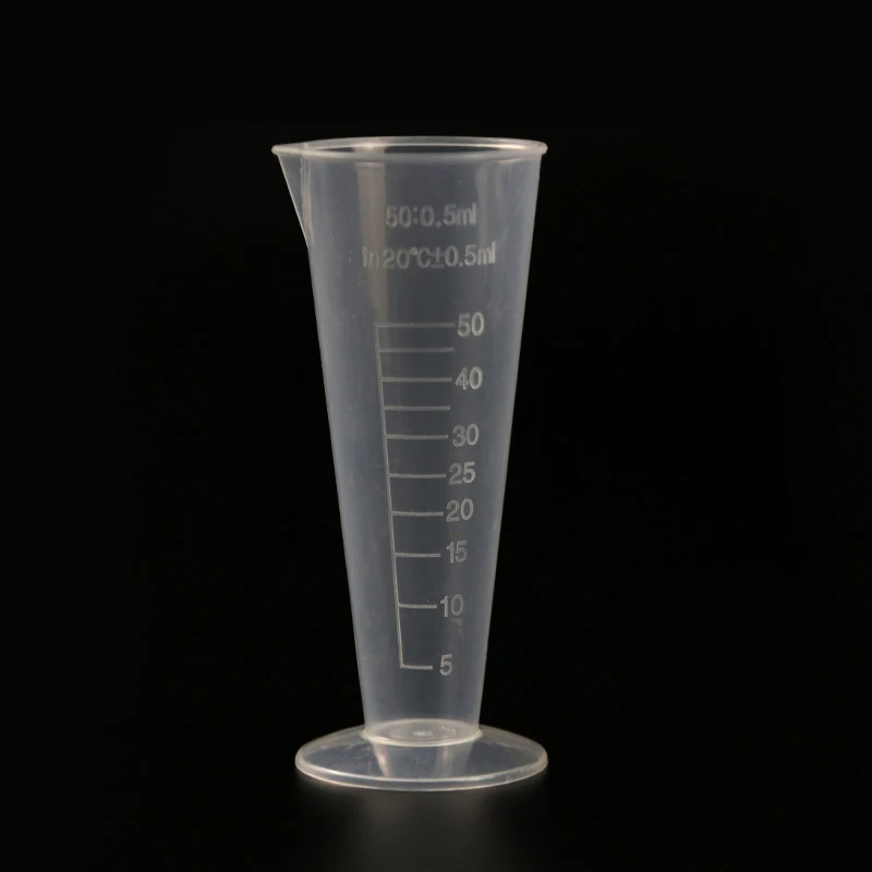 25/50/100ml Plastic Transparent Scale Measuring Cup Pour Spout Without Handle Liquid Container For Kitchen Bar Supplies