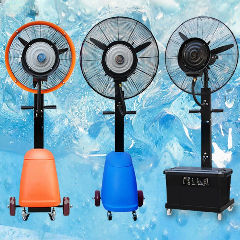 

Spray Fan Industrial Outdoor Restaurant Commercial Cool Cooling Humidification Dust Removal Cold Water Large Electric Fan
