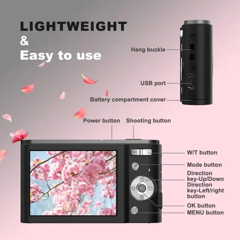 48 Million Pixel Hd Digital Camera 2.8 Inch Lcd Screen 16X Digital Zoom Periscope Lens Support Video Auto Focus Camera For Gift