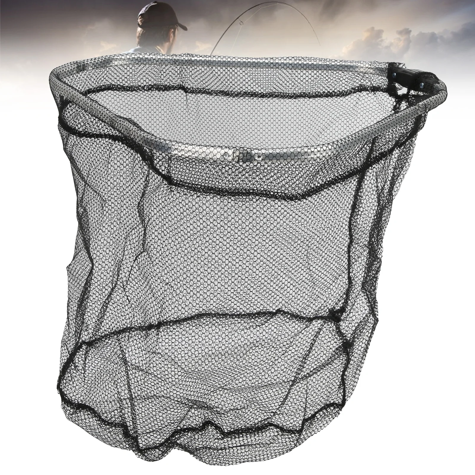 Fishing Landing Net Fishing Net Aluminium Alloy Triangular Foldable Lightweight Catching Accessories For Fish Shrimp