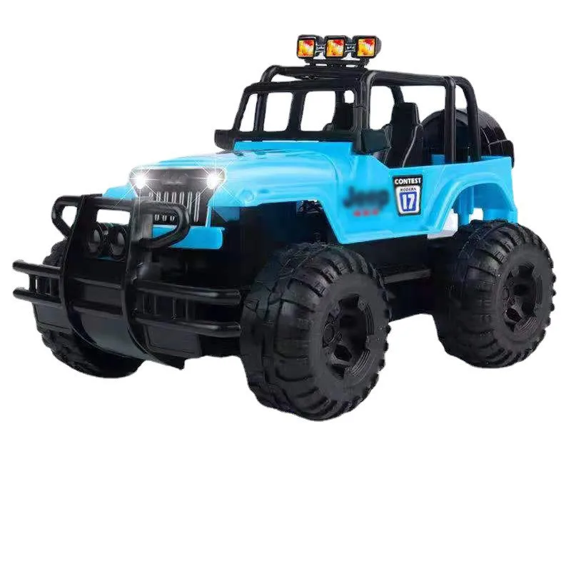 Rc Electric Remote Control Car Recharge Led Light Off-road Plastic 4wd Truck Simulation Toy Car Toy Drift Stunt Gift For Kids 6