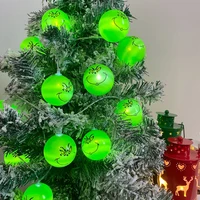 2024 Halloween Day Decoration Party String Lights Funny Green Balls Lights DIY Christmas Tree Decor Light Holiday Party Supplies 1