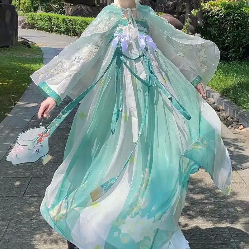 2022 Hanfu  ߱  Hanfu 巹 īϹ  ڽ ǻ Ƽ Hanfu Ʈ  ׶̼ ׸ 巹