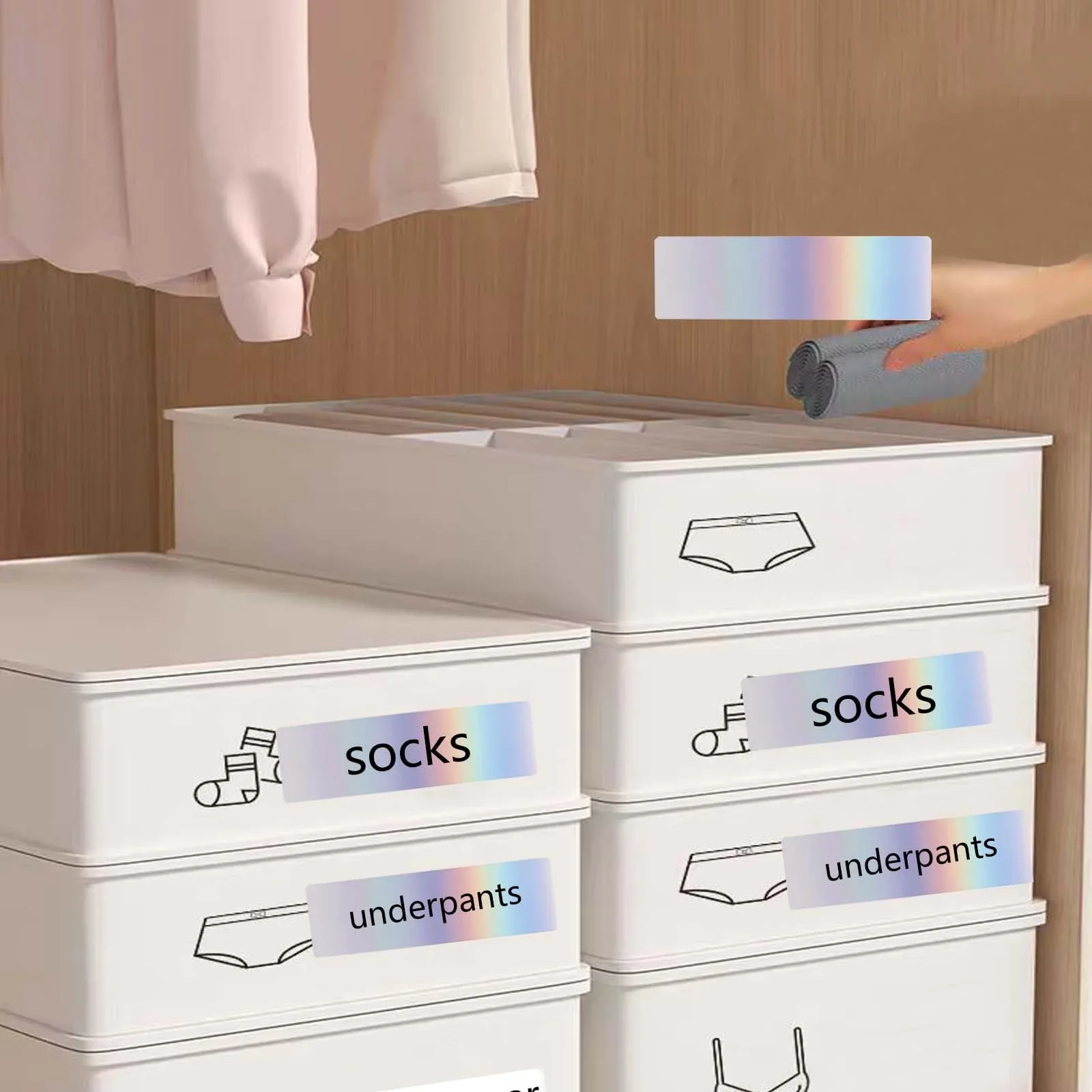 Label Laser Tapes 12x40mm Sticky Compatible with D30 Portable Label Printer Tape Label Print Paper for Office Holographic Silver