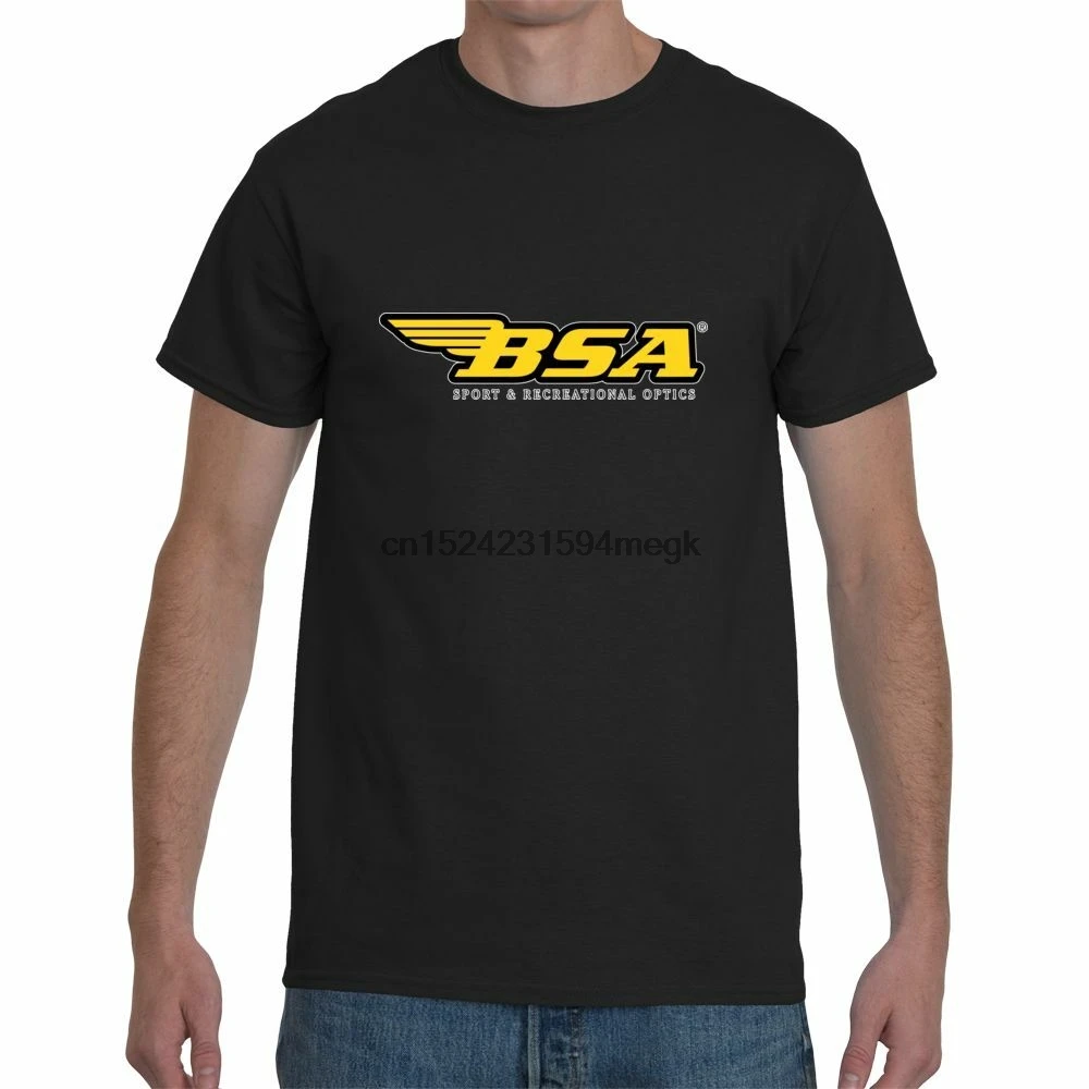 Новинка BSA снайперская винтовка прицел охота Мужская черная футболка с коротким