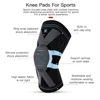 Vilico 1 Pair Fitness Knee Pads Silicon Padded Patella Brace Kneepad Joint Support Compression Sleeve Basketball Knee Brace 4