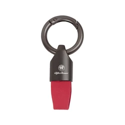 Laser Engraved Car Badge Keychain with Logo Keyring Accessories (Red)