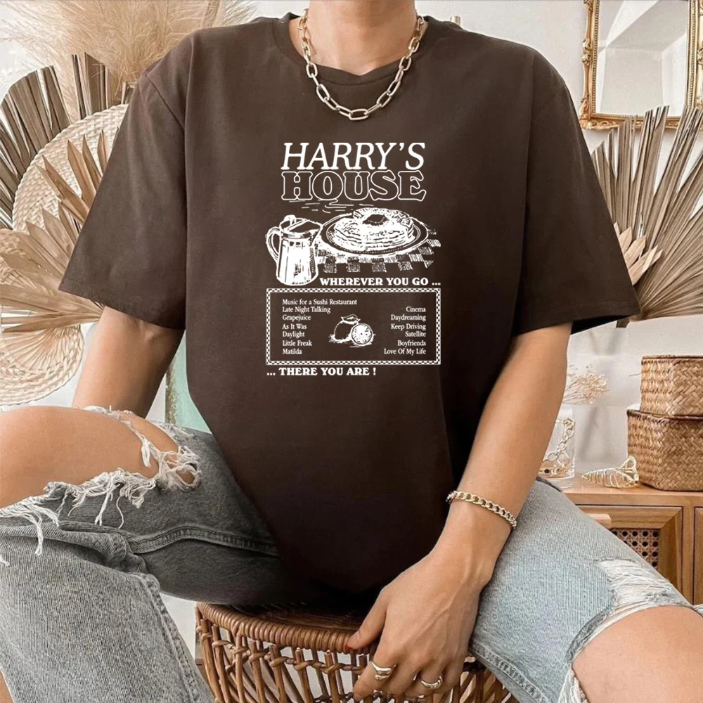 Harry's House Track List Shirt Love on Tour Tpwk T-shrt Vintage HS As It Was Music Shirt Y2k Graphic Tee Retro Short Sleeve Tees