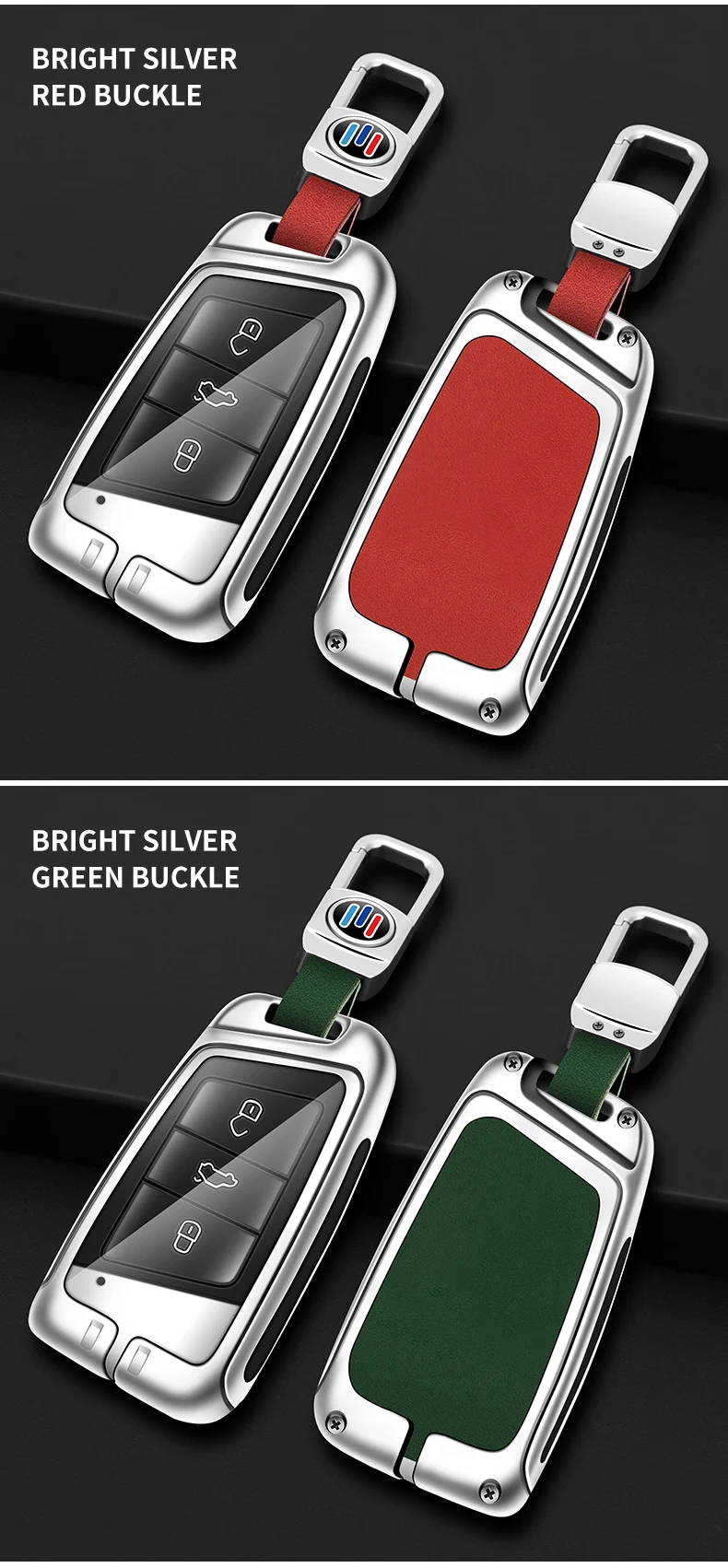 Custodia per chiave a distanza per auto in lega di zinco Shell per VW Volkswagen Magotan Passat B8 Golf per Skoda Kodiaq Superb A7 accessori per sedili - S348abc5e29ac48feae412468009102ddi