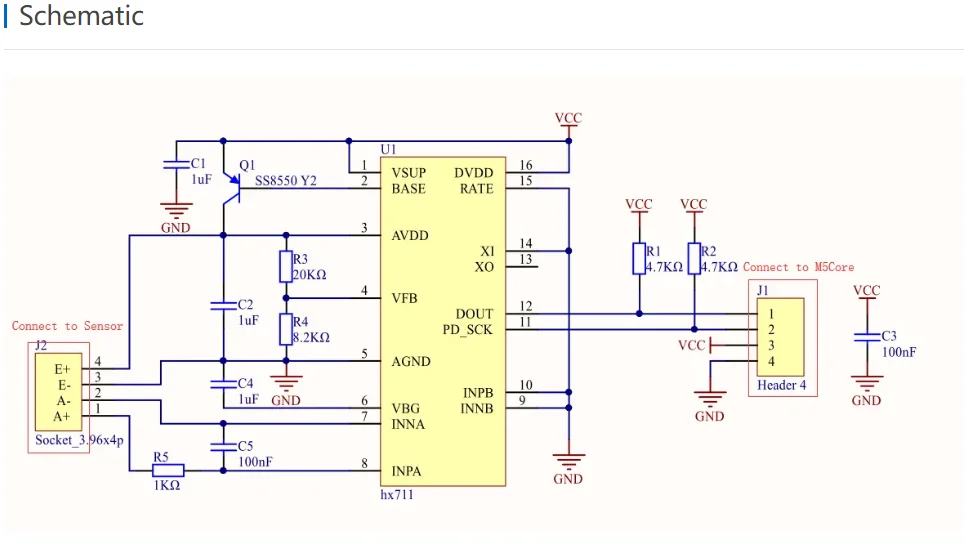 Official Mini Weight Unit (HX711) Load Cell Amplifier