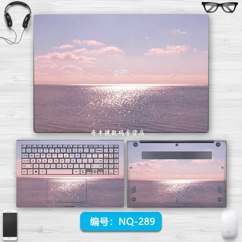 사전 절단 스킨 스티커 커버 필름, 2023 LG 그램 16 16T90P 14T90P 14Z90RSB 14Z90RSD 16Z90RJ 15Z90RTC 용, 1xTop + 1xPalmrest + 1xbottom