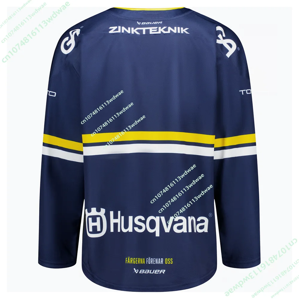 2026 새로운 도착 스웨덴 SHL 하키 저지 3D 프린트 유니섹스 티셔츠 HV71 스포츠 하키 퀵 드라이 남성 키즈 플레이어 긴팔