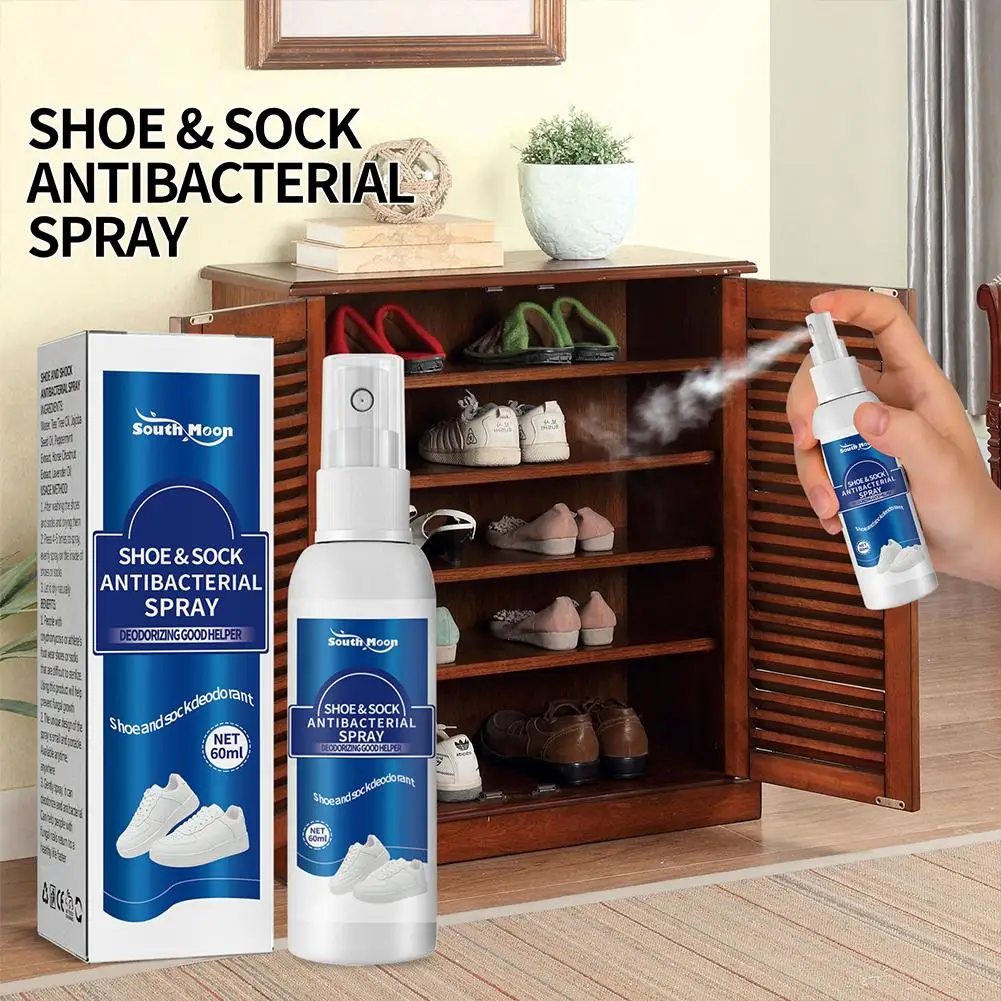 Désodorisant anti-choc pour chaussures, vaporisateur anti-odeur de pied, rafraîchissant, anti-sudorifique, chaussettes, 60ml