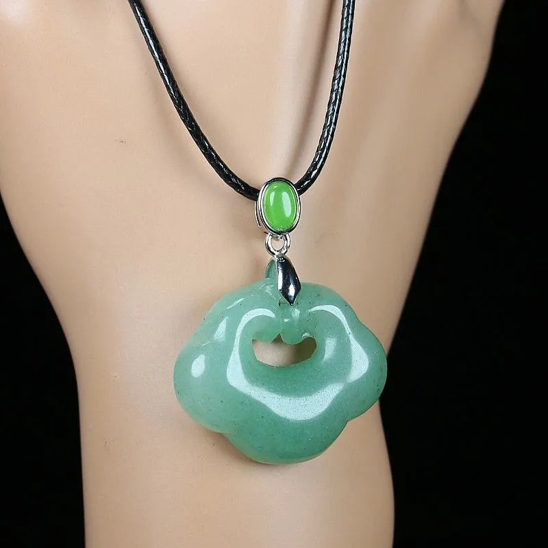 

Авантюрин, Нефритовый Кулон Ruyi, женский кулон из нефрита