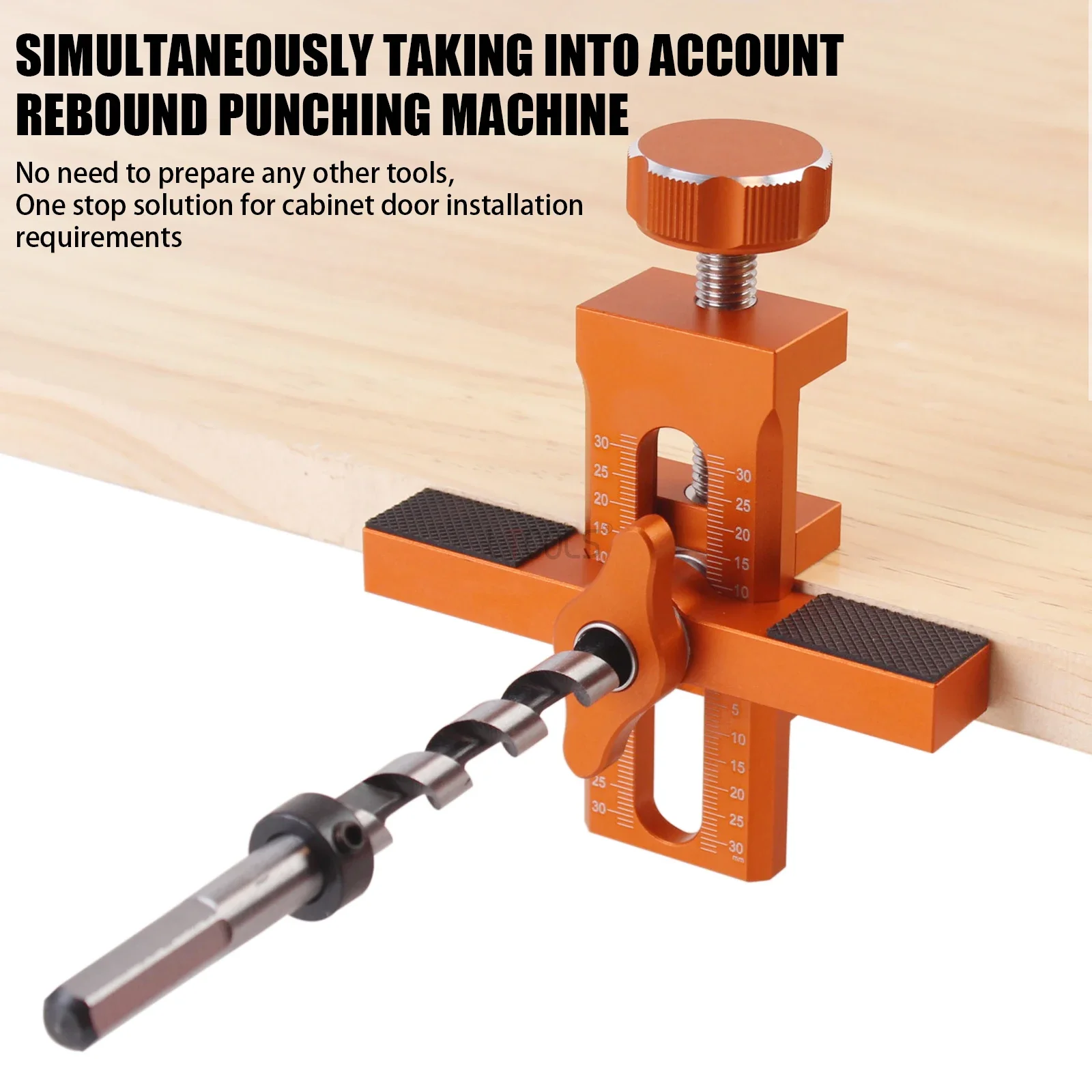 Cabinet Mounting Positioner Cabinet Door Installation Jig - Aluminum Alloy Positioning Tool For Hinge And Door Mounting Woodworking Door Mounting Tool