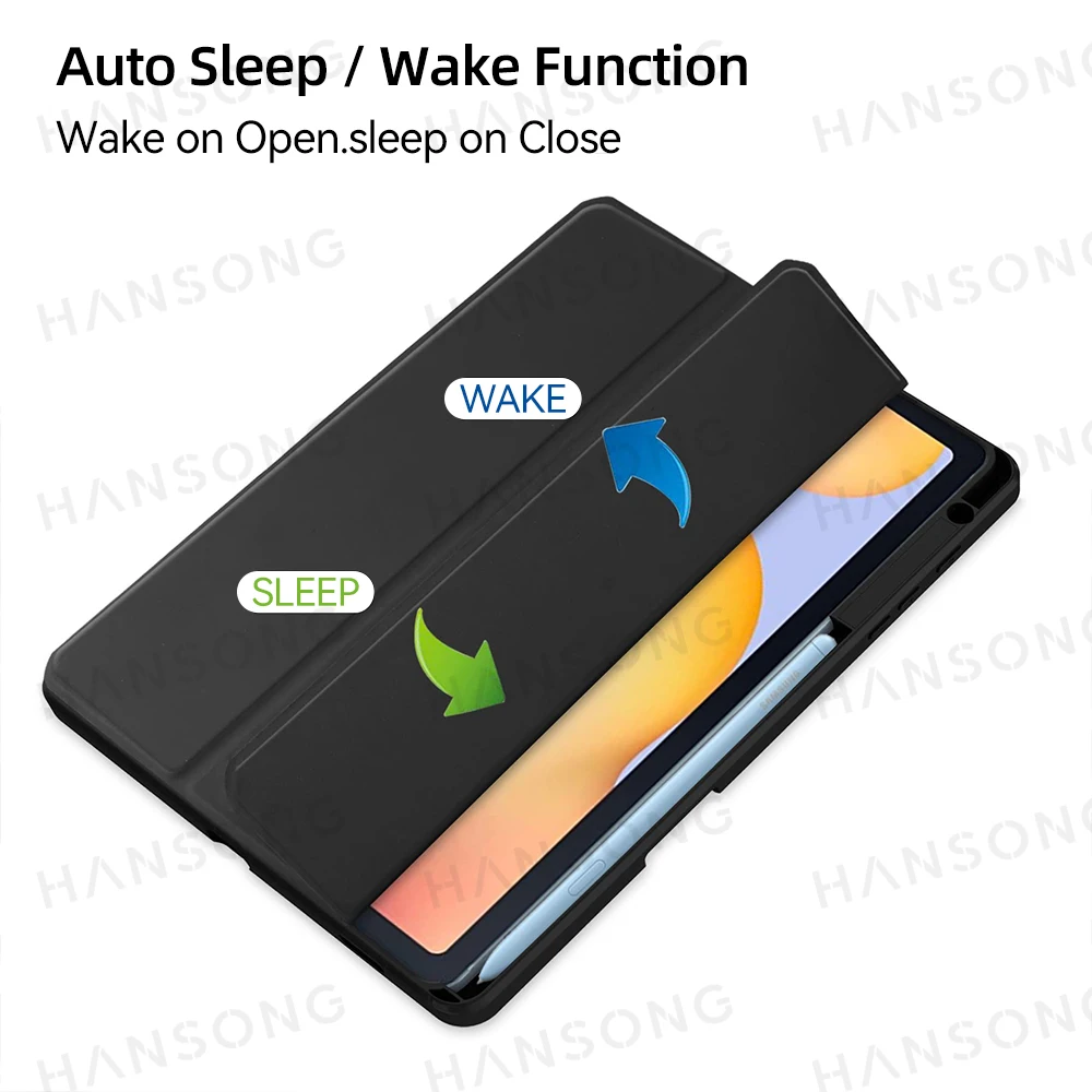Capa do Tablet com Auto Wake up e Dormir Capa para Samsung Tab s6 Lite Sm-p610 P613 P615 P619 104 Polegadas - Imagem 3