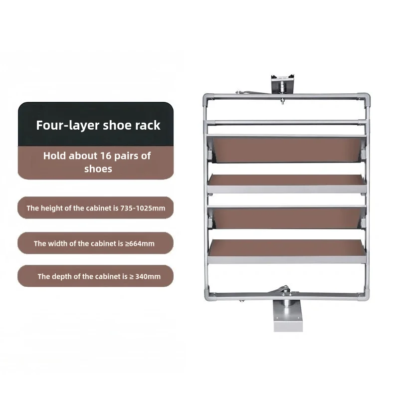 Obrotowy stojak na buty 360-stopniowy domowy wielofunkcyjny odwróć teleskopowy stojak do przechowywania Push-Pull sprzęt do szafki na buty