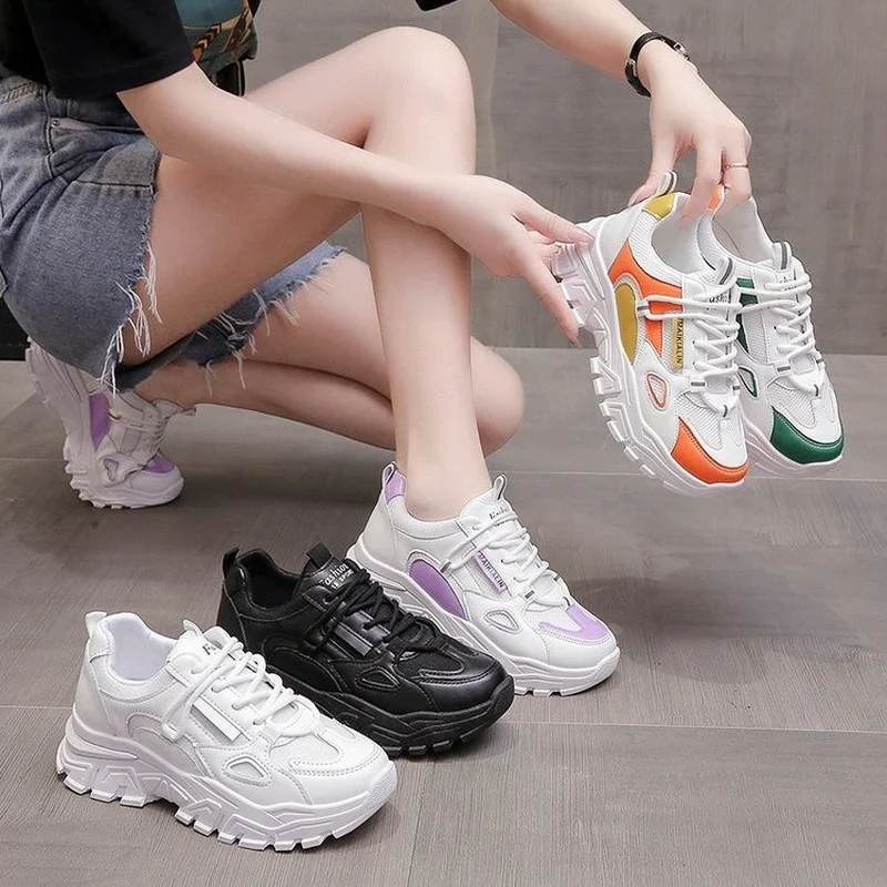 Women's Shoes Breathable Sneakers 2022 New Fashion Spring Autumn Woman Shoes All-matching Trendy Ladies Sneakers Casual Female