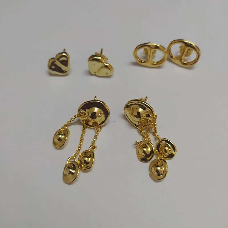 Yisheng alloy bead earrings, Silver clasp, fashion, with logo, wholesale, new 2021, European fashion gift set