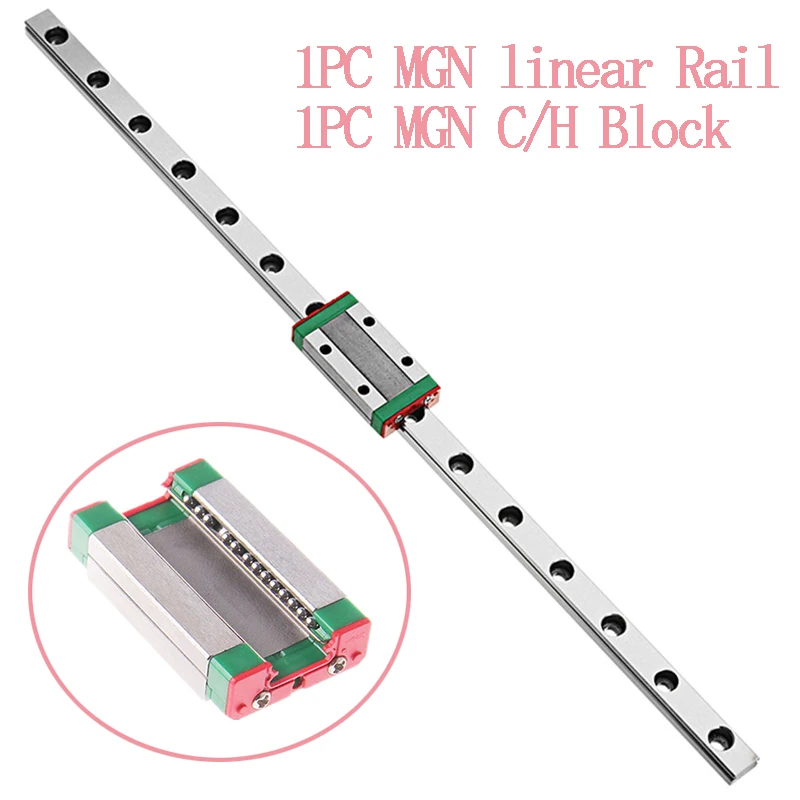 UniTak3D MGN12 400mm Lineare Rail Guida Scorrevole con MGN12H Bearing Steel Carriage Block per Stampante 3D e Macchine CNC DIY CoryXY