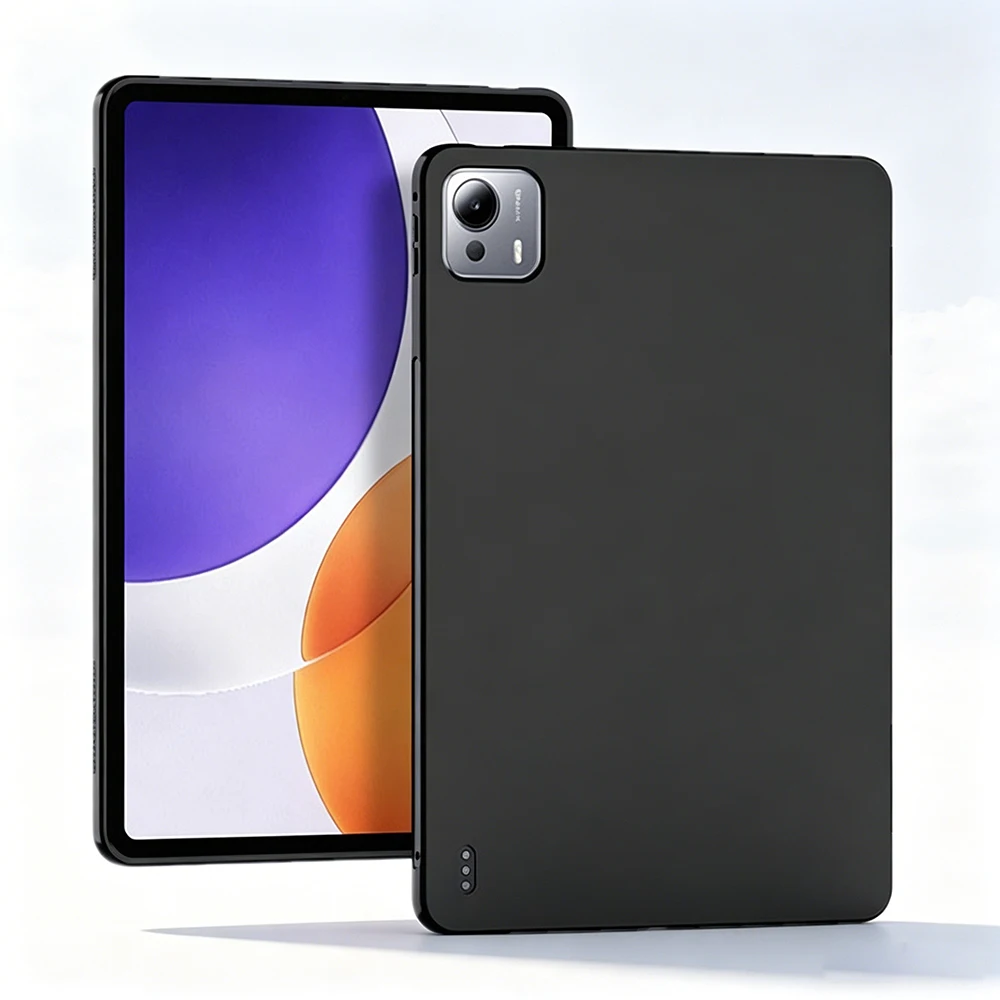 Tzion Soft Silicone Black Tablet Case - Sleek and Durable Protection