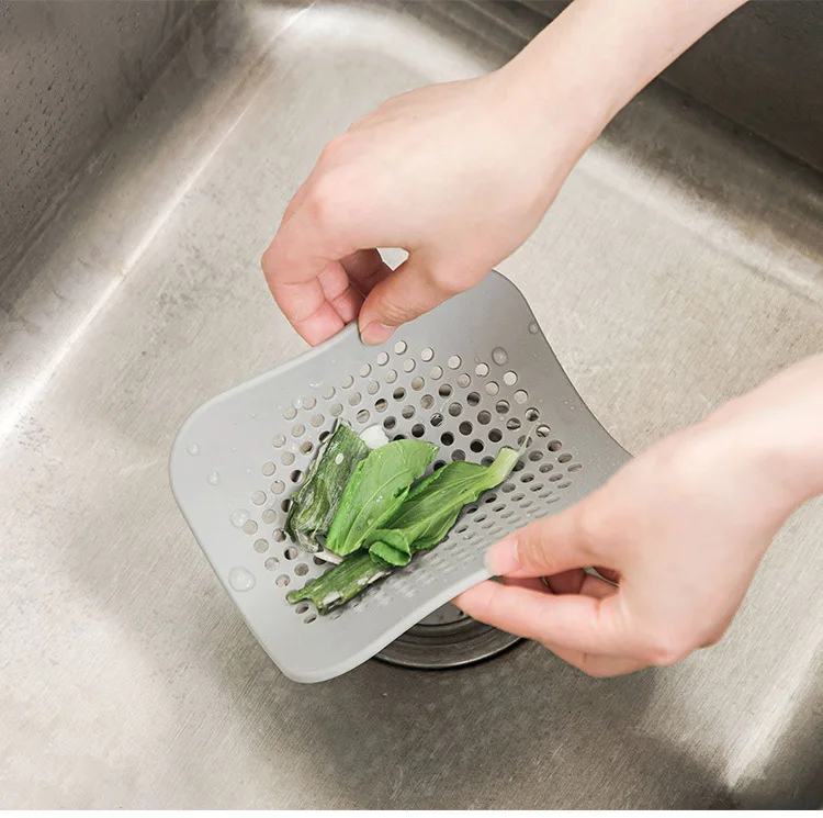 Silicone Shower Drain Cover - Hair Catcher Stopper for Bathroom  Kitchen