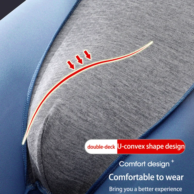 3pcs Boxers for Men Thin Antibacterial Male Panties Thermal Underpants Man Sexy Lingerie Spandex Seamless Breathable Boxerhomme