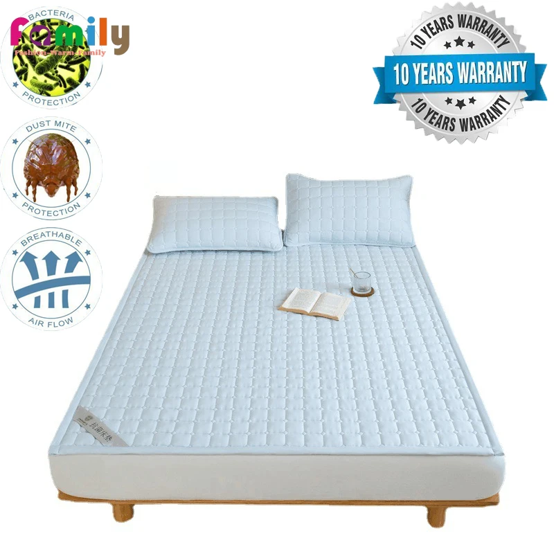 

Universal Mattress Bed Pad, Comfortable Non-slip Protective Pad, Single Double Student Dormitory Machine Washable, Four Seasons