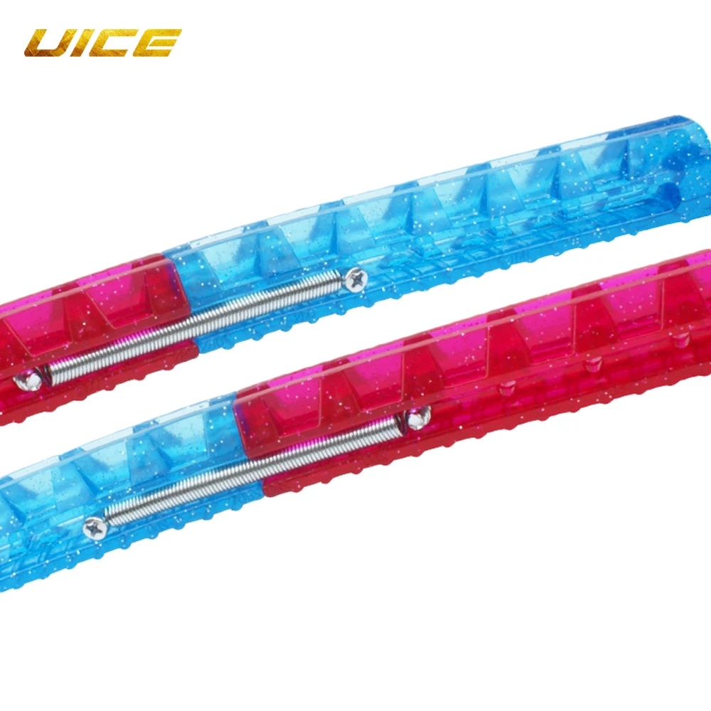 2pcs Ice Hockey Skate Blade Guard Cover Universal Hockey Soft Plastic Adjustable Protective Portable Spring Accessories