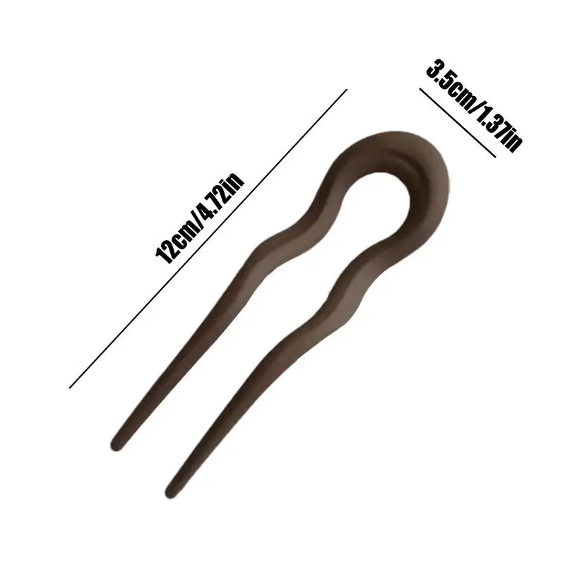 French Hair Pins for Women Hair Fork Bun Clip Sticks Chignon Pin Accessories Bun Pins U-Shaped Elegant