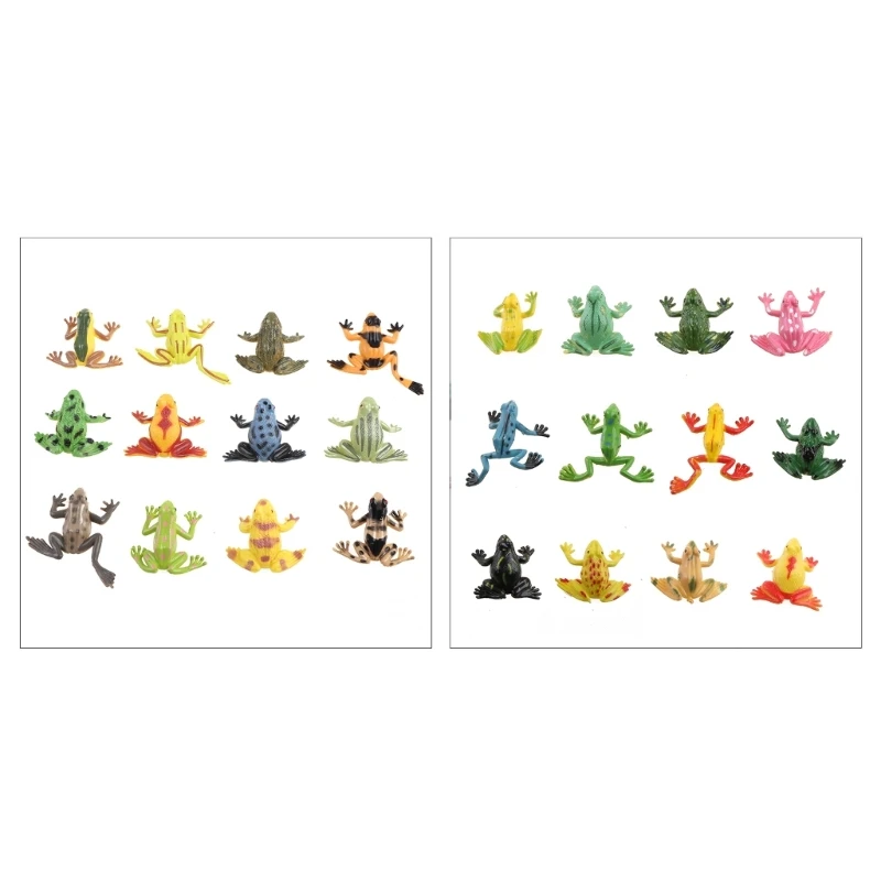 

2 ''Реалистичные лягушки, 12 шт., фигурка животного, модель для детей, подростков, биологический класс, помощь