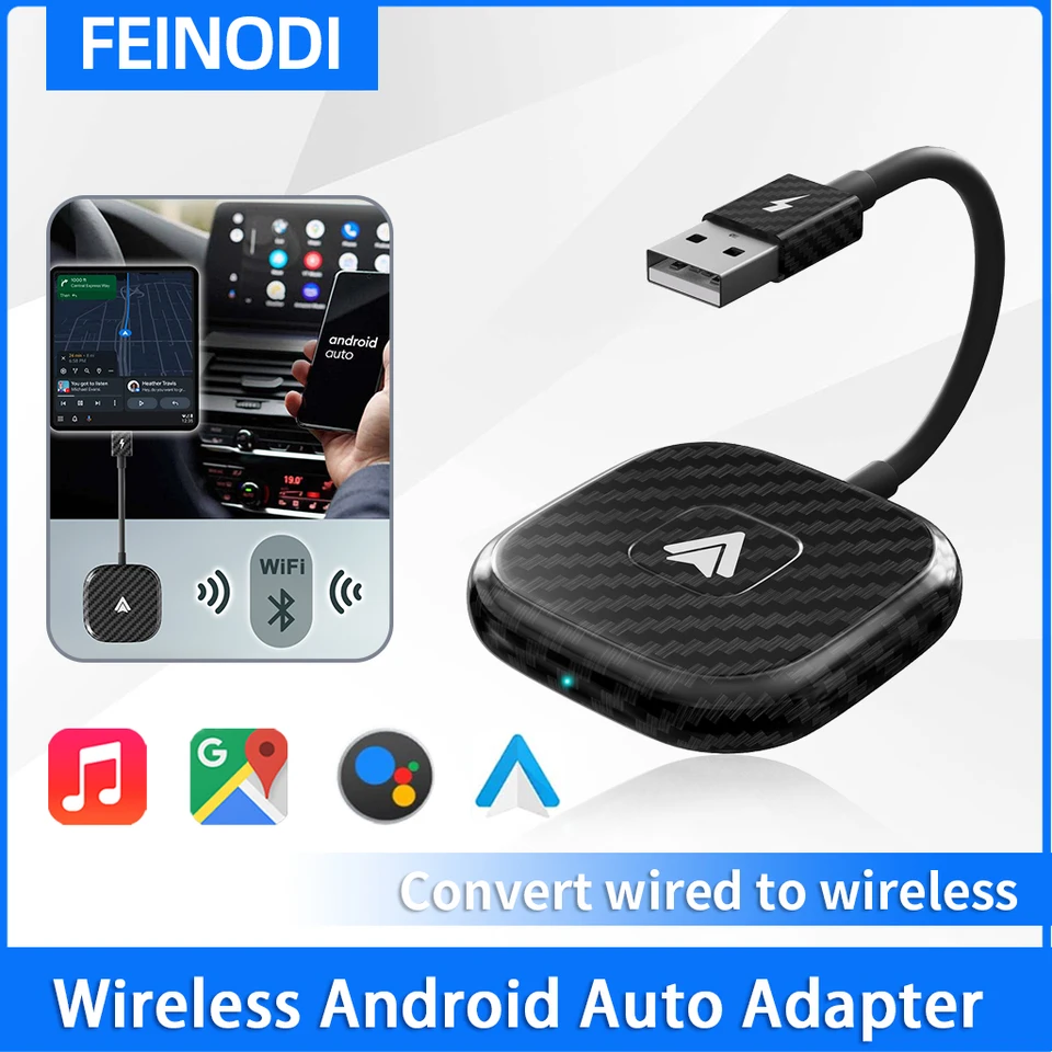 Wireless Android Auto Adapter, Android Auto Wireless Dongle Converts Wired Android  Auto to Wireless, Android Auto Bluetooth Adapter 5Ghz WiFi Auto-Connect, Android  Auto Car Adapter for Cars After 2017 : Buy Online