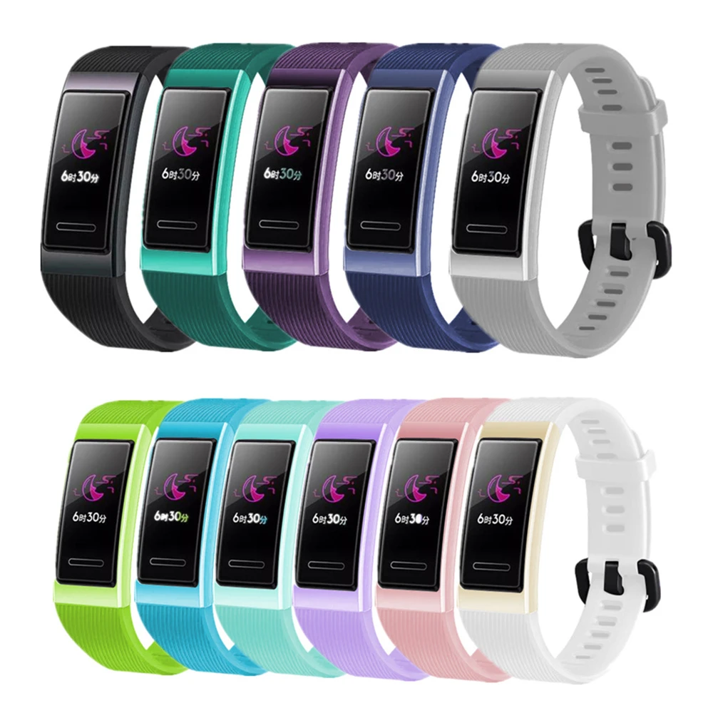 Silicone Watchband For Huawei Band 4 Pro Strap Smart Watch Band Wrist Strap  For Huawei Band 3 / 3pro Bracelet Wristband Ремешок - Smart Accessories -  AliExpress