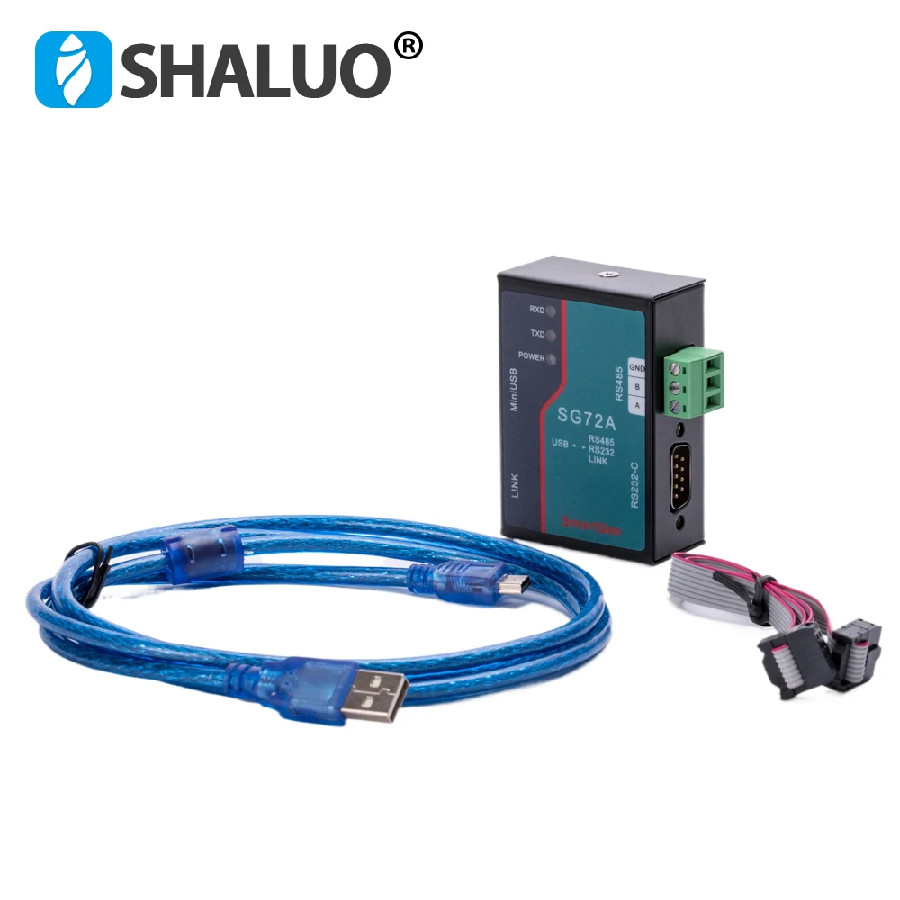 Comunicação Módulo Porto Conversão para Smartgen Controlador Peças Usb Rs232 Rs485 Link Sg72a