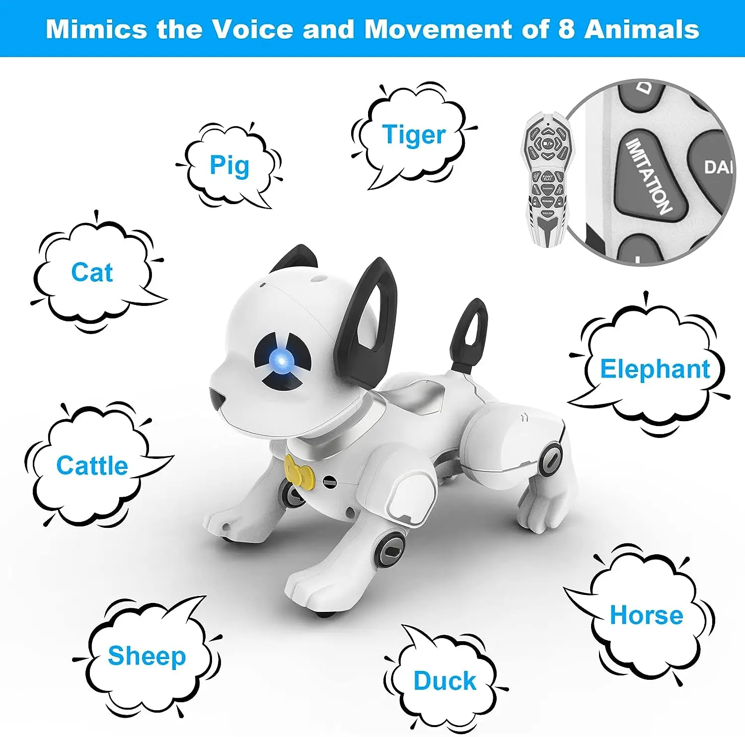 Remote Control Robot Dog Programmable Smart Interactive Stunt Robot Dog Stunt Walking Dancing Gift Toys For Kids 4