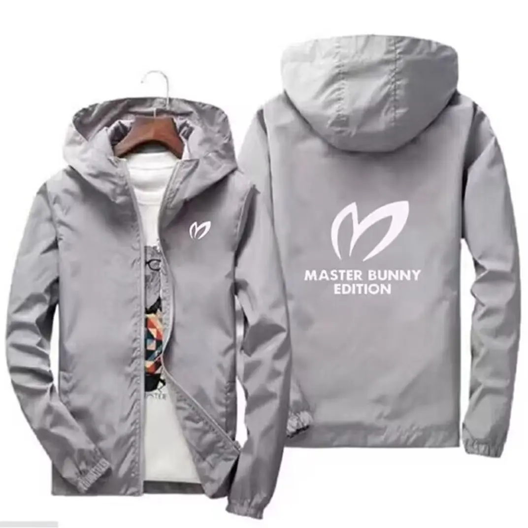 

2023 new spring and autumn men's light jacket large size coat leisure cycling sun protection waterproof zipper windbreaker