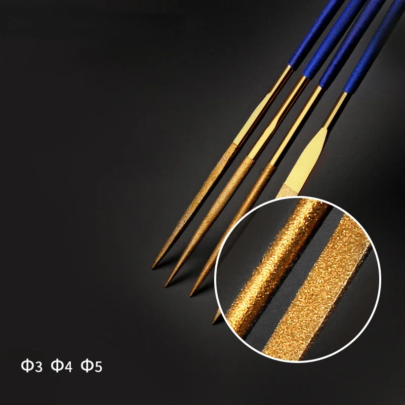 مجموعة ملفات ألماس مطلية بالتيتانيوم المصغرة ، ملف تشكيل الحرف اليدوية ، سبيكة الطلاء الكهربائي ، أداة طحن الرمال ، تصنعها بنفسك ، 3 × 10000 ، 10