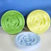Dog slow food bowl choke prevention Small and medium-sized dog slow food bowl anti upset round thickened pet supplies