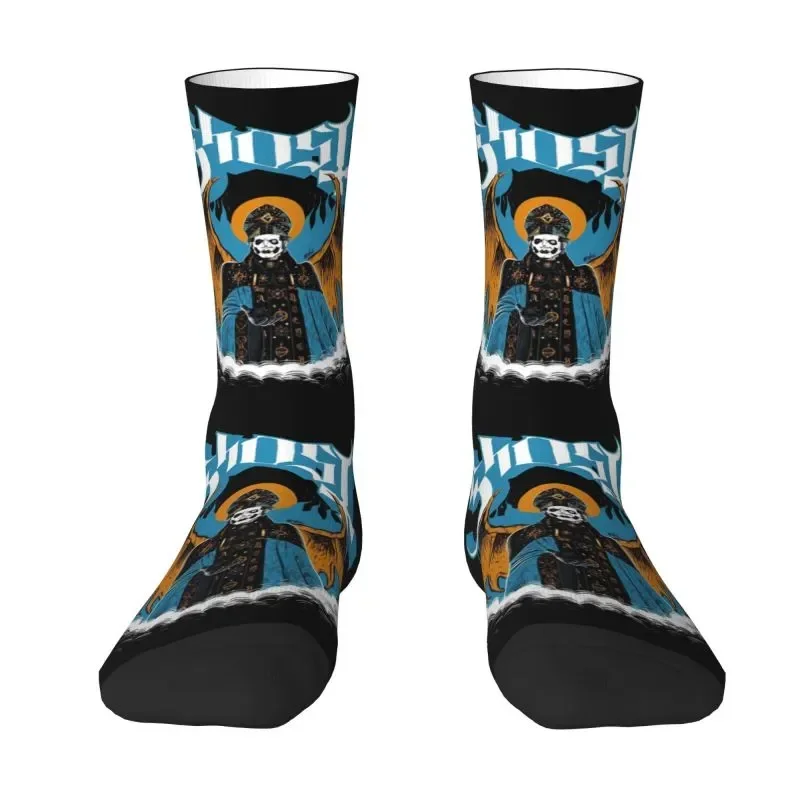 

Cute Mens Impera Maestro Ghost Heavy Metal Rock Band Dress Socks Unisex Warm Comfortable 3D Printing Crew Socks