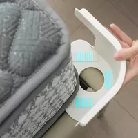 Clips universels de serrage d'angle pour drap de lit, support sécurisé pour couvre-lit Invisible avec sangles de matelas robustes, serrures à fente pour draps 3