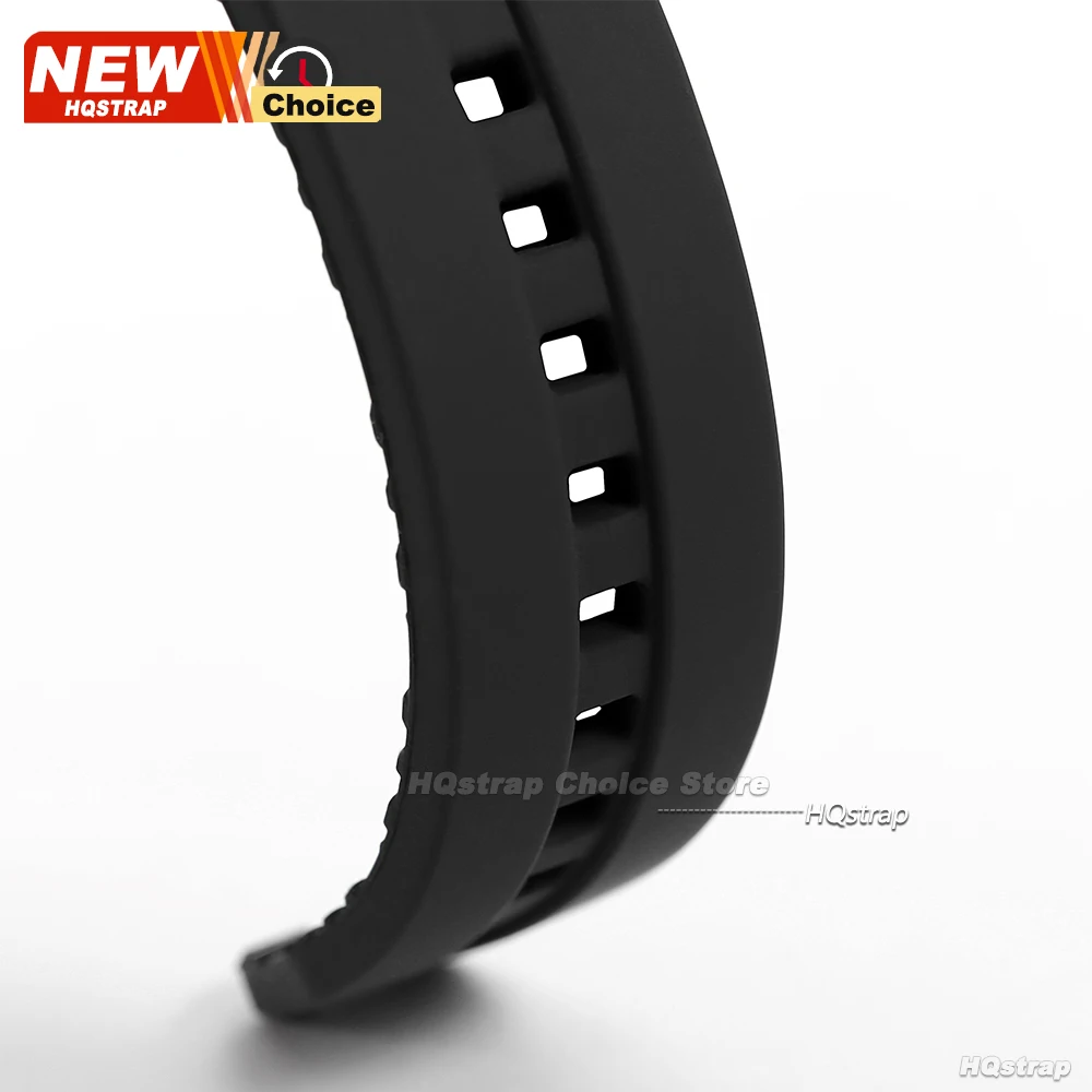 Enhanced Sports Silicone Watch Band - Extended Length Rubber Strap