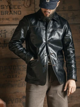 Vegetable Tanned Horse Leather Jacket 1
